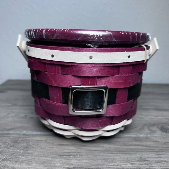 Longaberger NEW 1st Edition 2010 Santa Belly "Ho! Ho! Ho!" Basket Set Christmas - Picture 14 of 16